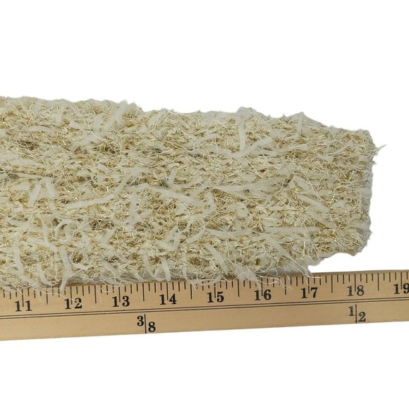 Janet Paris Open Front Cardigan Womens Size S/M Cream Gold Metallic Pockets NEW - Picture 5 of 16